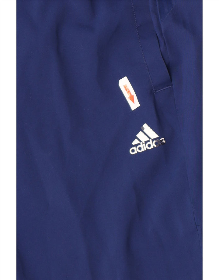 Calça de treino masculina Adidas Climacool grande poliéster azul marinho