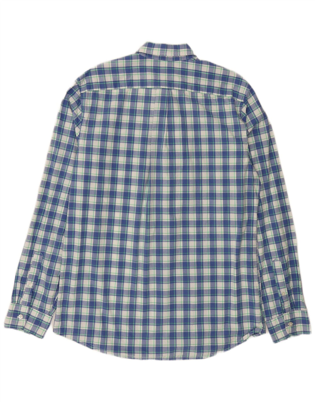 Camisa masculina slim fit Gap grande algodão xadrez azul