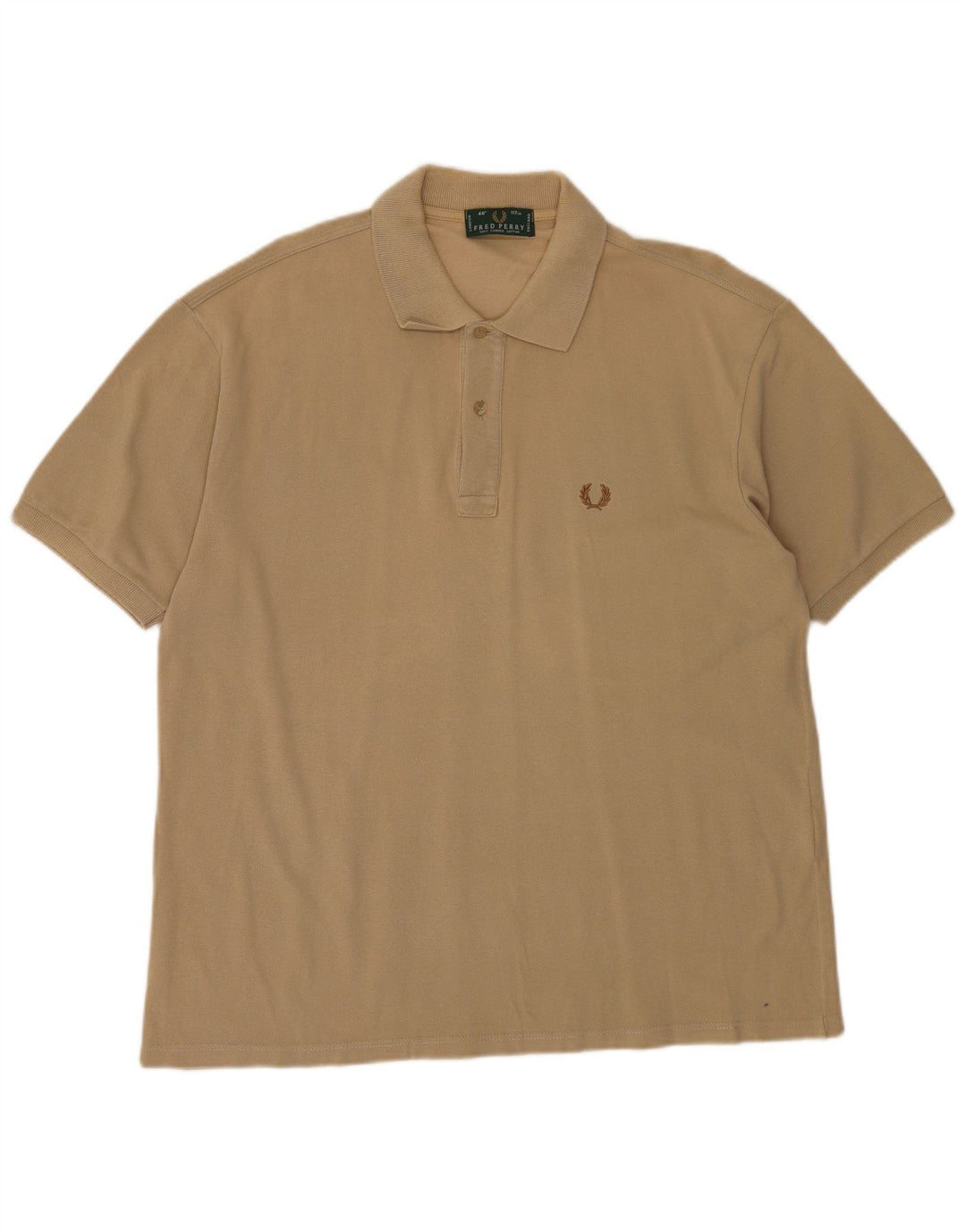 Camisa polo masculina Fred Perry grande algodão bege