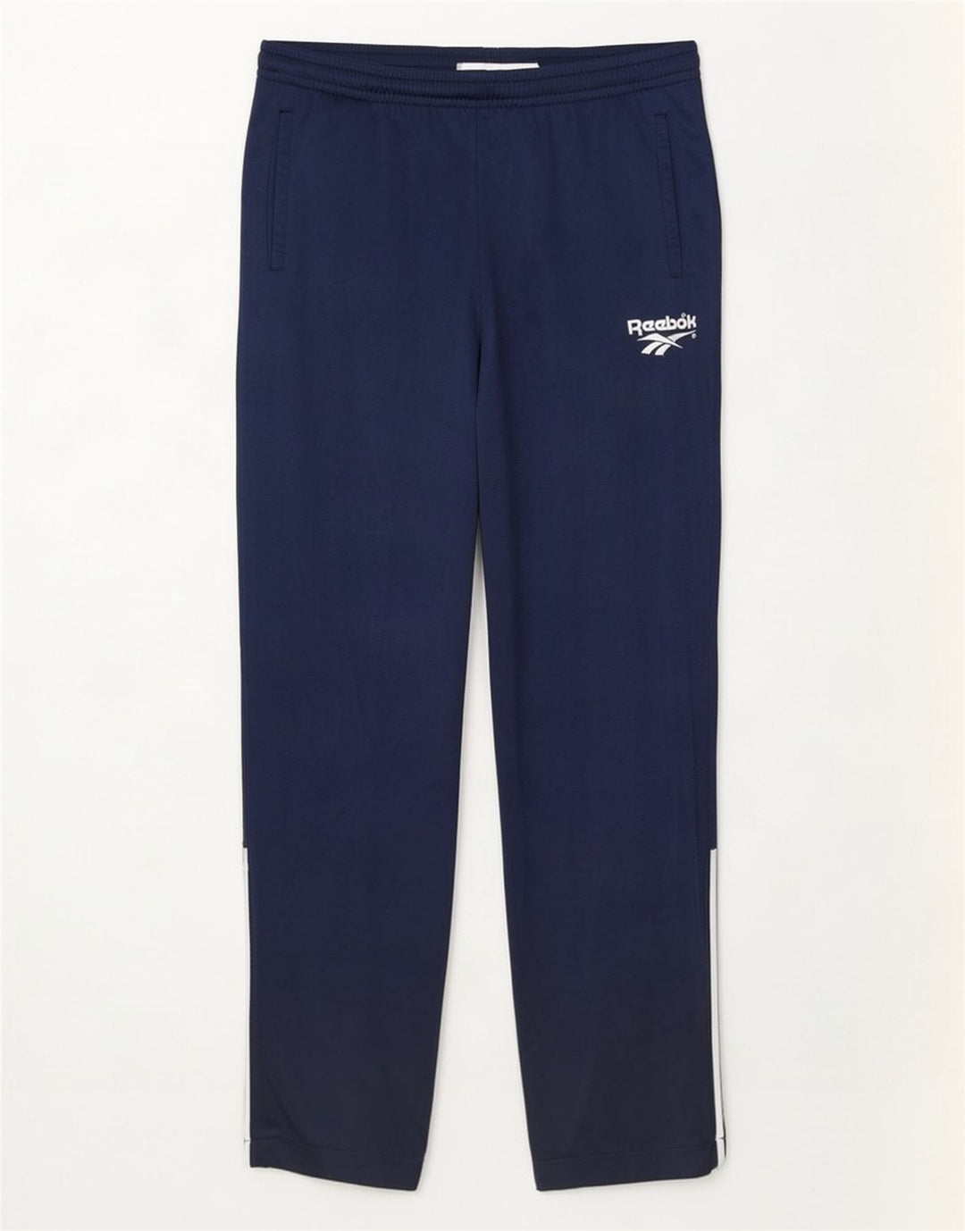 Calça de treino masculina Reebok grande bloco colorido azul marinho
