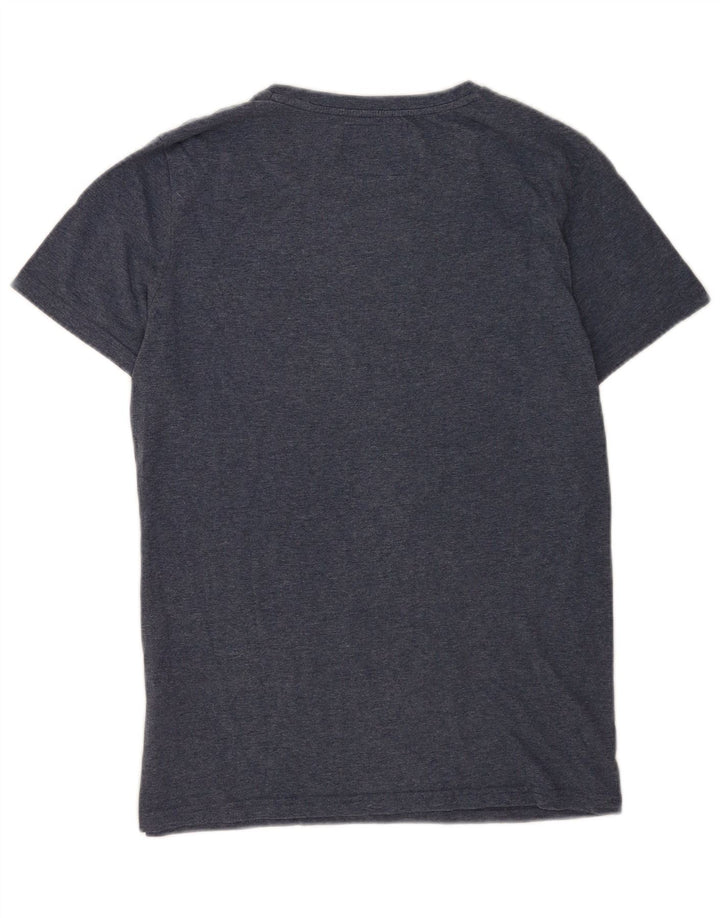 Camiseta masculina Superdry Top grande algodão azul