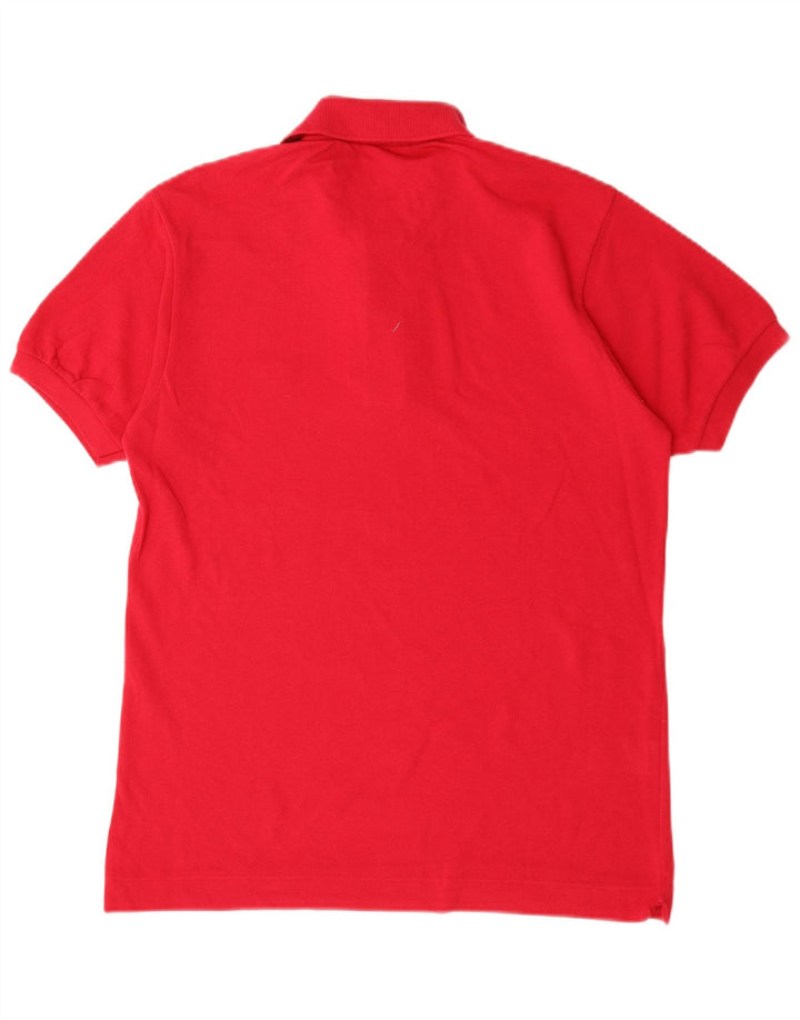 Camisa polo masculina Lacoste tamanho 4 médio algodão vermelho