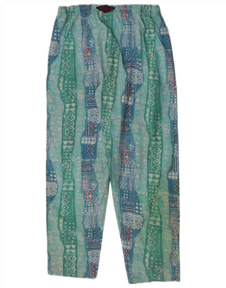 Calça de treino masculina Santos Tefano grande azul geométrica