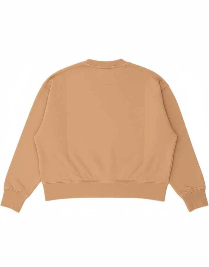 PUMA feminino oversized crop moletom jumper UK 18 XL algodão bege
