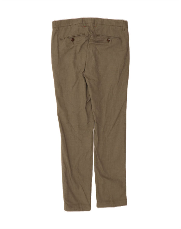 TED BAKER Mens Slim Suit Trousers  W32 L32 Grey Cotton Vintage Ted Baker and Second-Hand Ted Baker from Messina Hembry 
