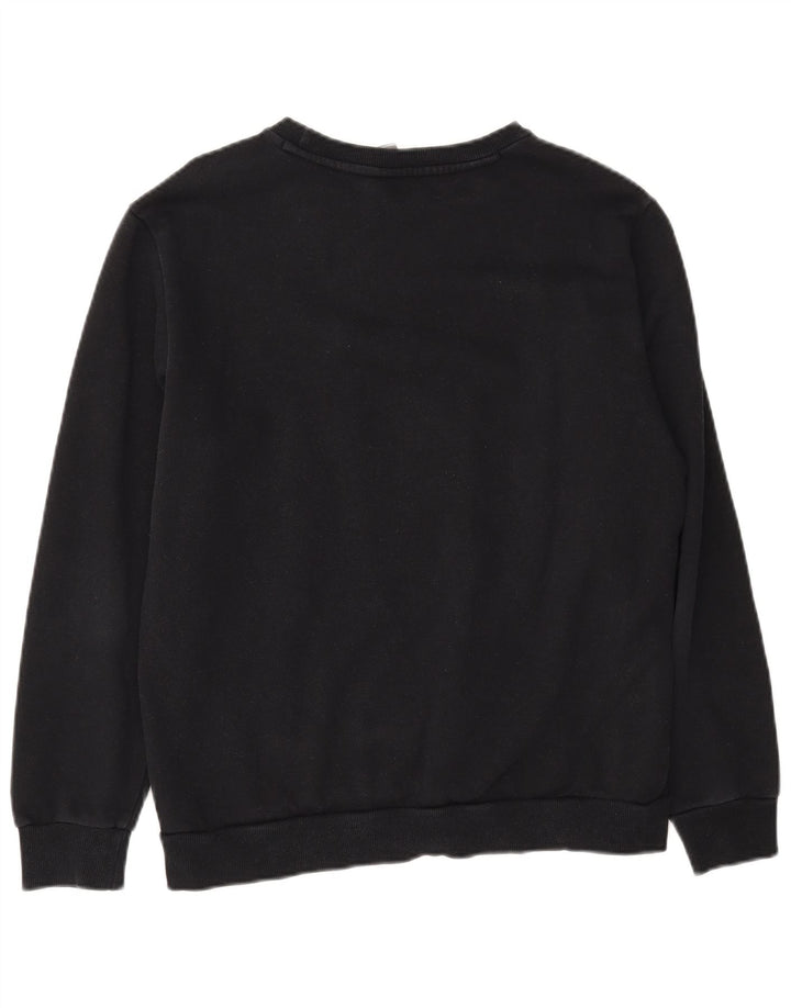 Puma Mens Graphic Moletom Jumper Médio Algodão Preto