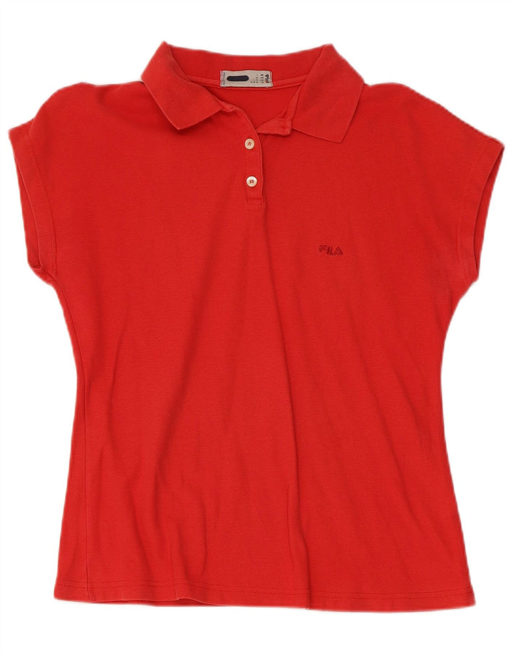 Camisa polo feminina Fila IT 50 XL algodão vermelho