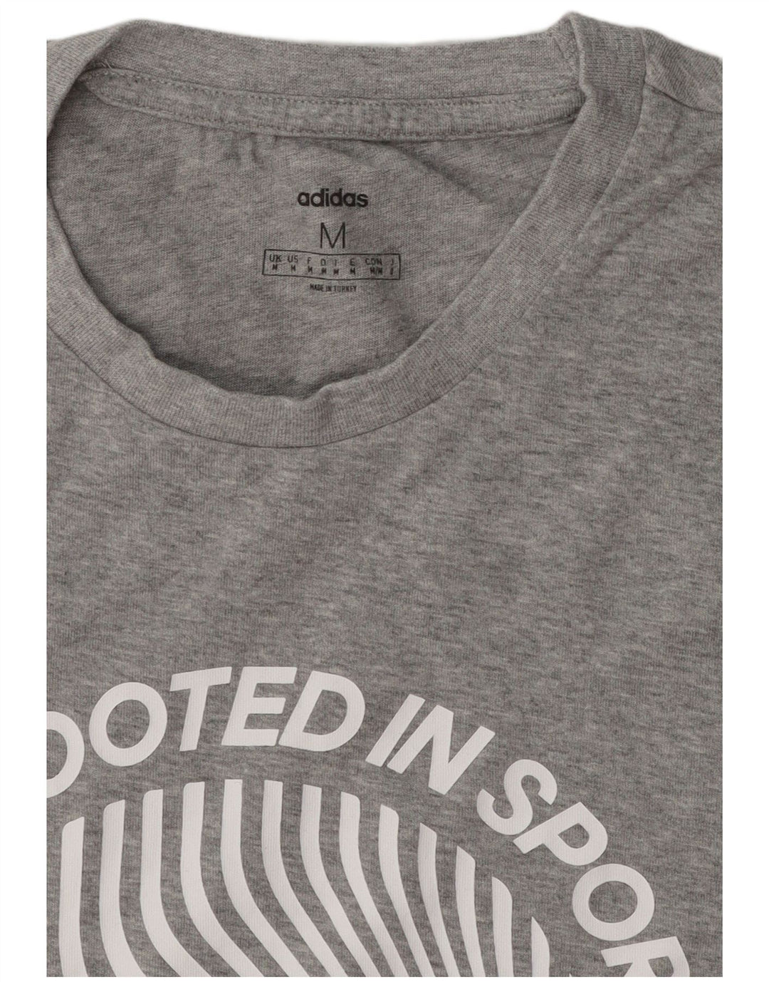 Camiseta Adidas Masculina Graphic Top Cinza Médio Salpicado