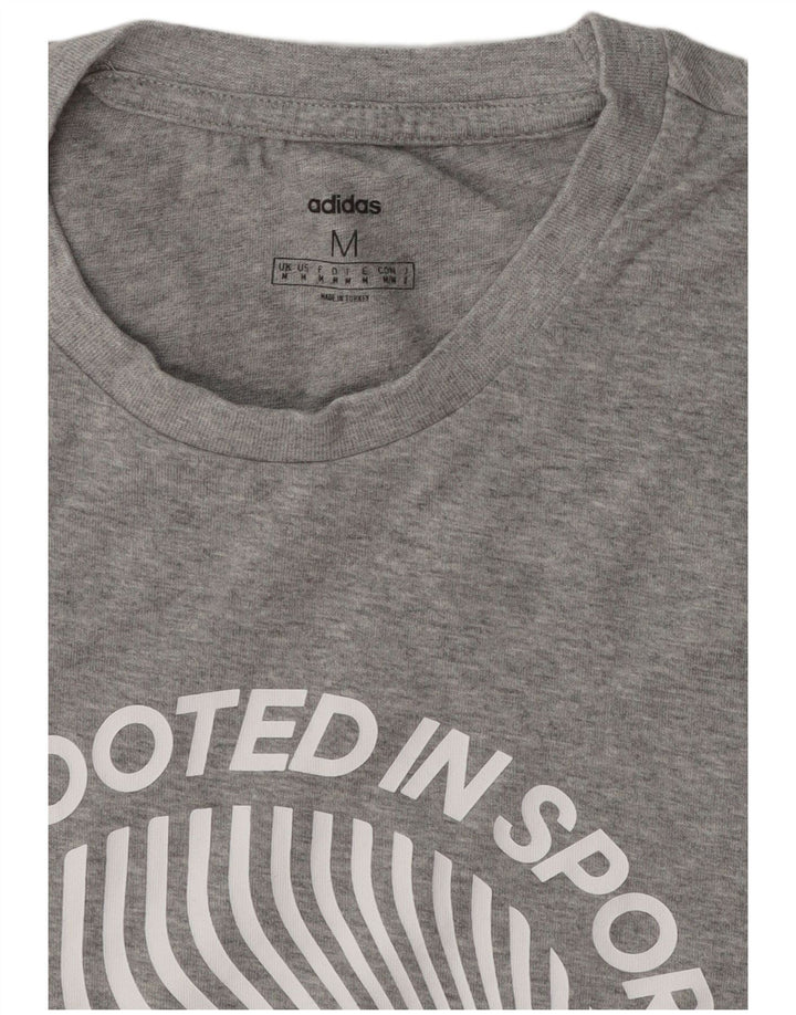 Camiseta Adidas Masculina Graphic Top Cinza Médio Salpicado