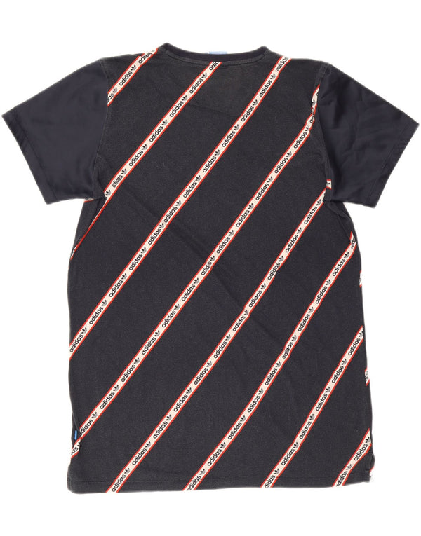 Adidas Camiseta Feminina Graphic Top UK 14 Médio Azul Marinho Algodão