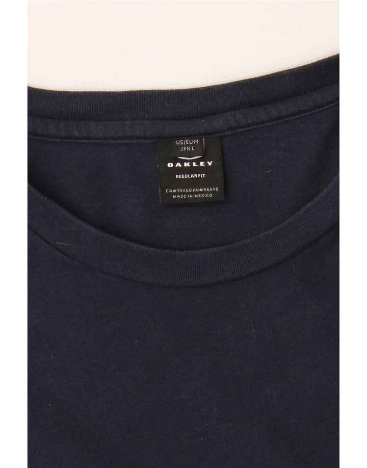 Camiseta masculina Oakley Regular Fit Top Médio Azul Marinho Floral