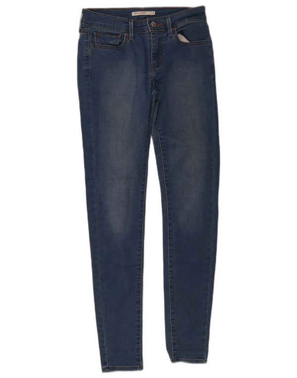 Calça jeans feminina Levi's 710 Super Skinny W27 L32 azul algodão