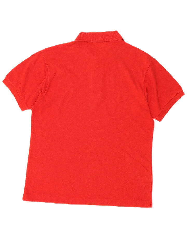 Camisa polo masculina LACOSTE tamanho 3 pequeno algodão vermelho