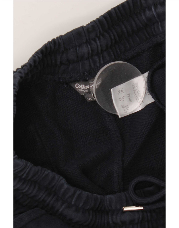 Calça de treino masculina Cotton Traders Cargo XL azul marinho