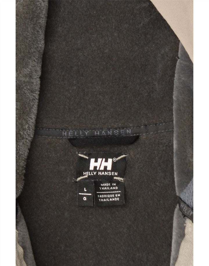 Jaqueta corta-vento masculina HELLY HANSEN com capuz Reino Unido 40 poliéster cinza grande