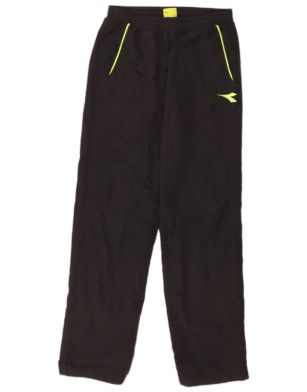 Diadora Mens Tracksuit Trousers Medium Black Polyester