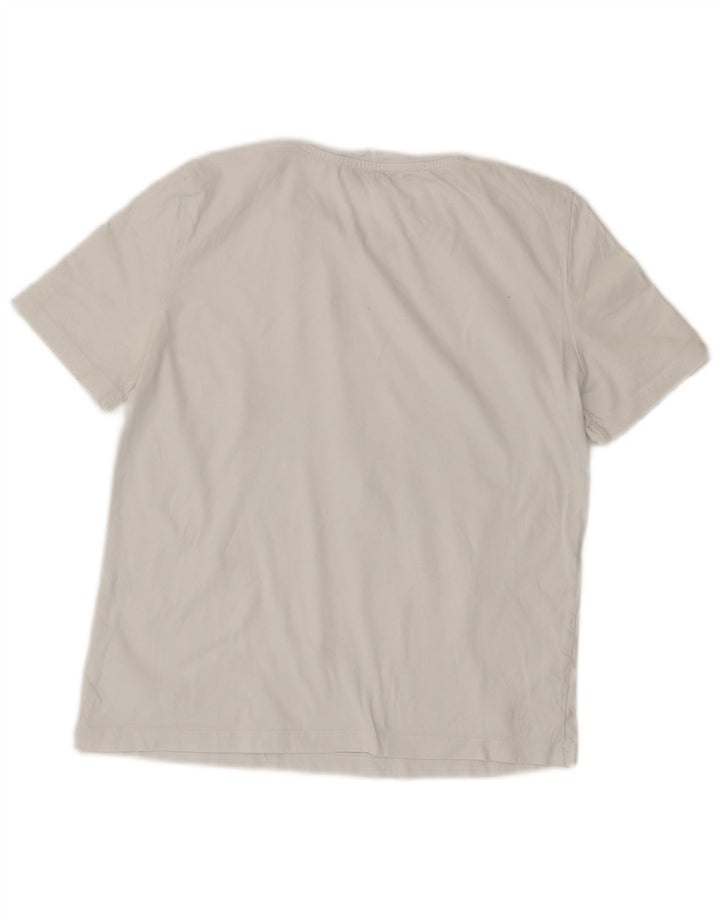 Camiseta feminina ZARA UK 8 pequena branca