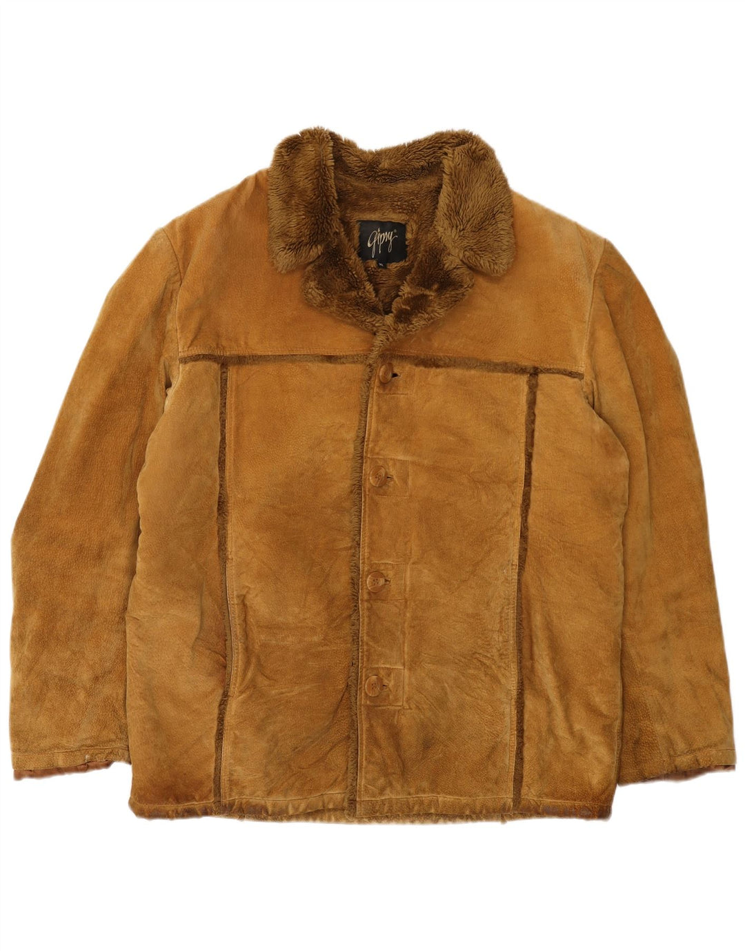 Jaqueta Gipsy Masculina Shearling UK 42 XL Marrom