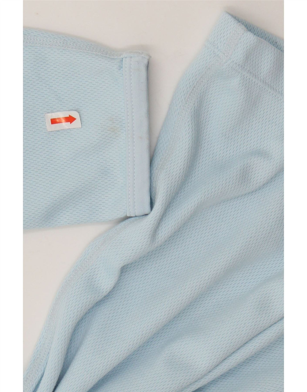 NIKE Womens Dri Fit Top Manga Longa EUA 12/14 Grande Azul Poliéster