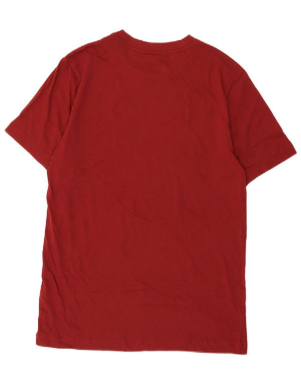 Camiseta Nike masculina gráfica Top pequeno algodão Borgonha