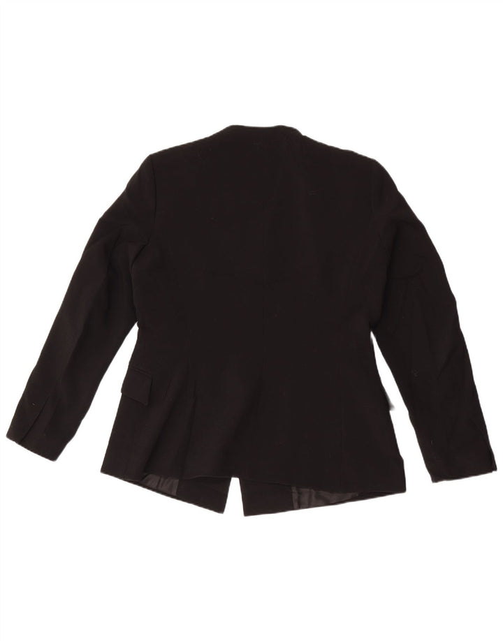 Jaqueta Blazer Feminina Zara Reino Unido 16 Grande Poliéster Preto