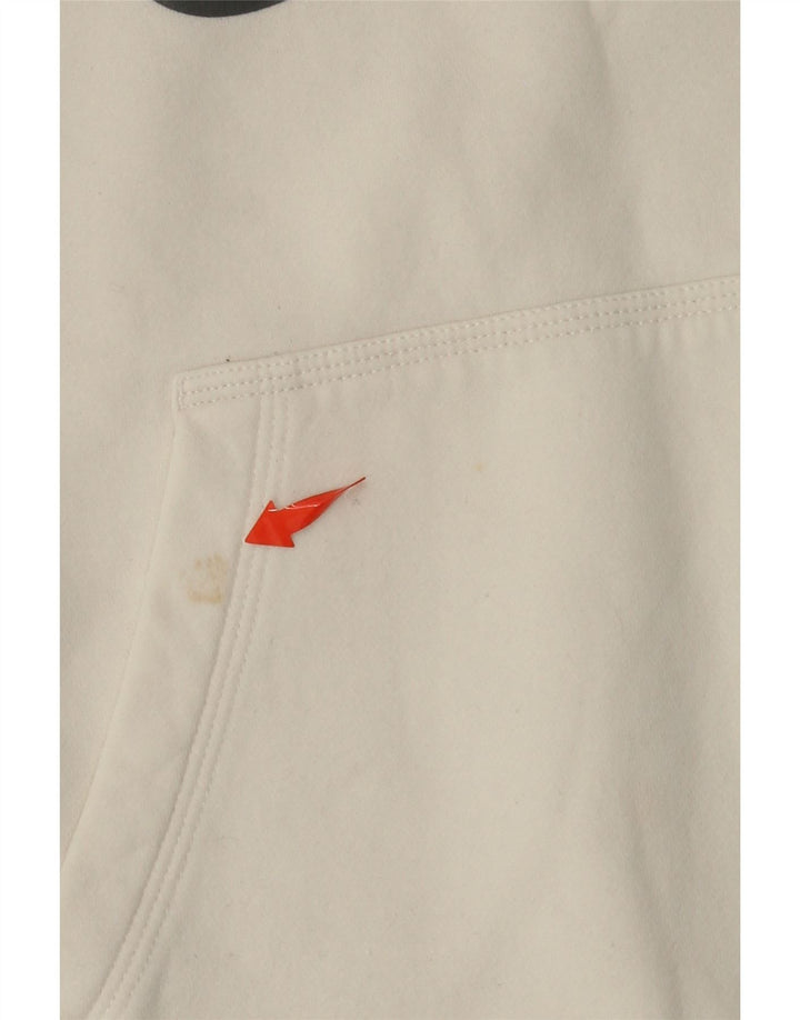 NIKE Boys Graphic Standard Fit moletom com capuz 10-11 anos médio branco