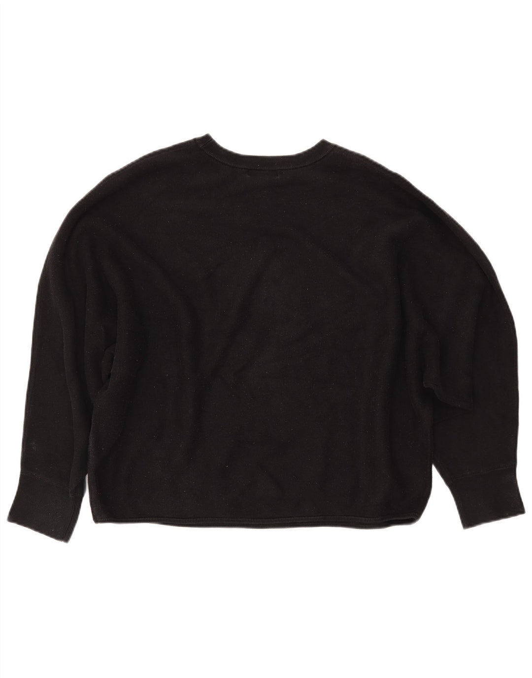 CALVIN KLEIN JEANS Suéter feminino cropped UK 14 médio preto