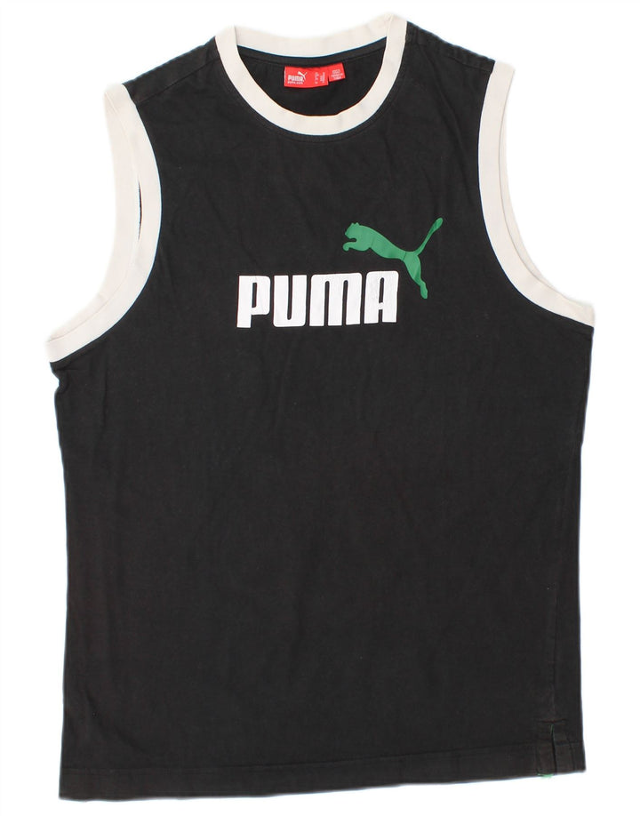 PUMA Masculino Graphic Vest Top Médio Preto