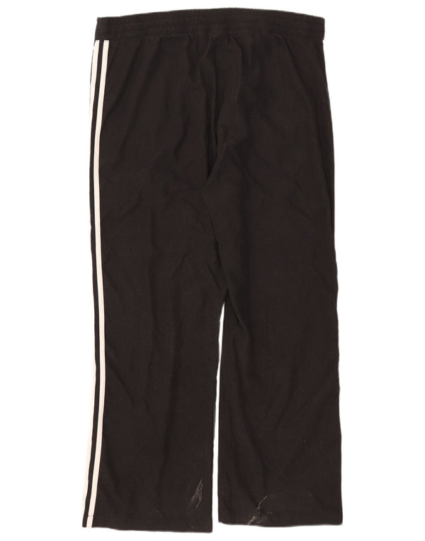 Calças de treino femininas Adidas UK 18 XL poliéster preto esportivo