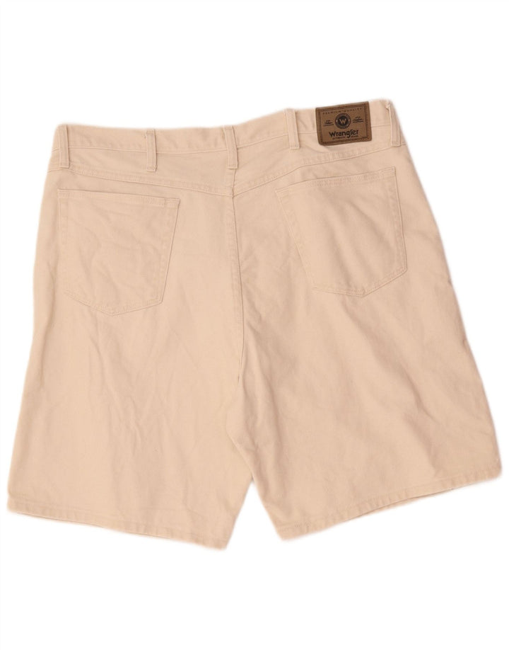 Shorts jeans masculino Wrangler W40 XL algodão bege