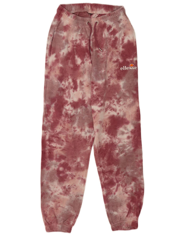Ellesse Calça de treino feminina Joggers UK 10 Small Burgundy Sports