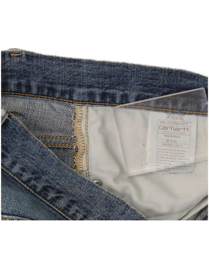 Calça Jeans Carhartt Feminina Texas Distressed Slim W30 L32 Azul Algodão