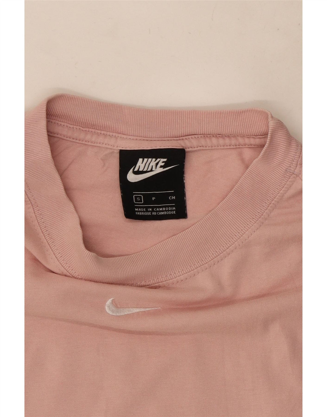 Nike Mens Camiseta Top Pequeno Rosa