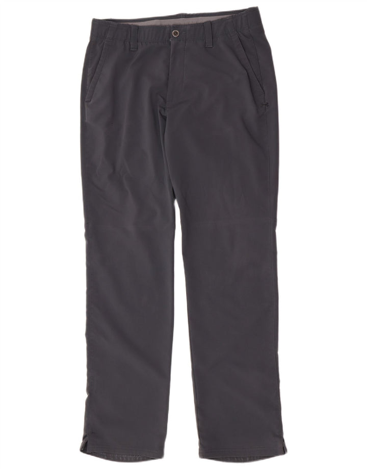 Calça Chino Regular Masculina Under Armour W34 L34 Cinza Poliéster