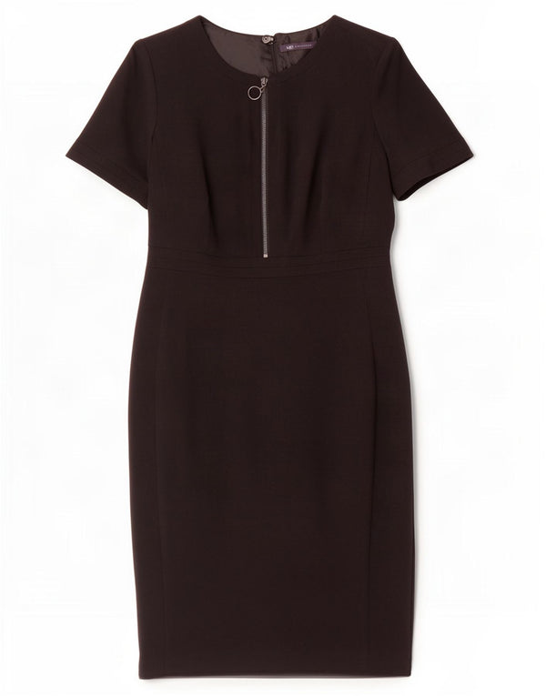 Vestido bainha feminino Marks & Spencer Reino Unido 14 poliéster preto médio