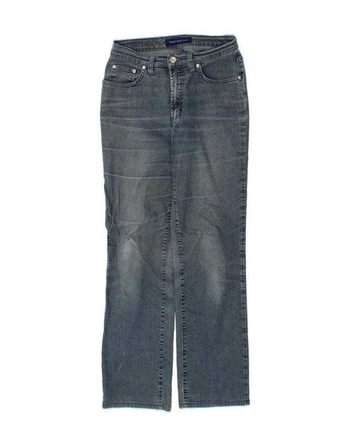 TRUSSARDI Womens Straight Jeans W28 L30 Blue Cotton Vintage Trussardi and Second-Hand Trussardi from Messina Hembry 