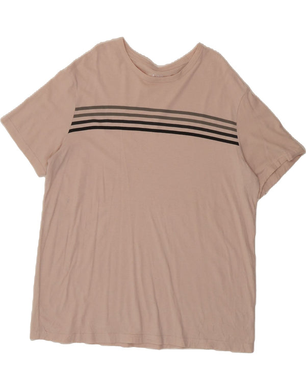 Camiseta masculina LEE Top 2XL algodão listrado rosa