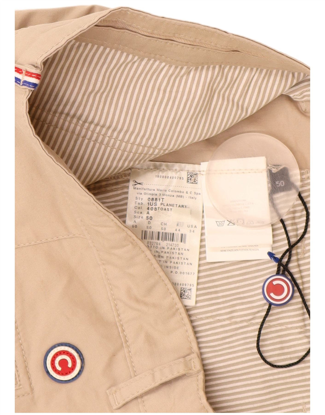 COLMAR Mens Cargo Shorts EU 50 Médio W38 Algodão Bege