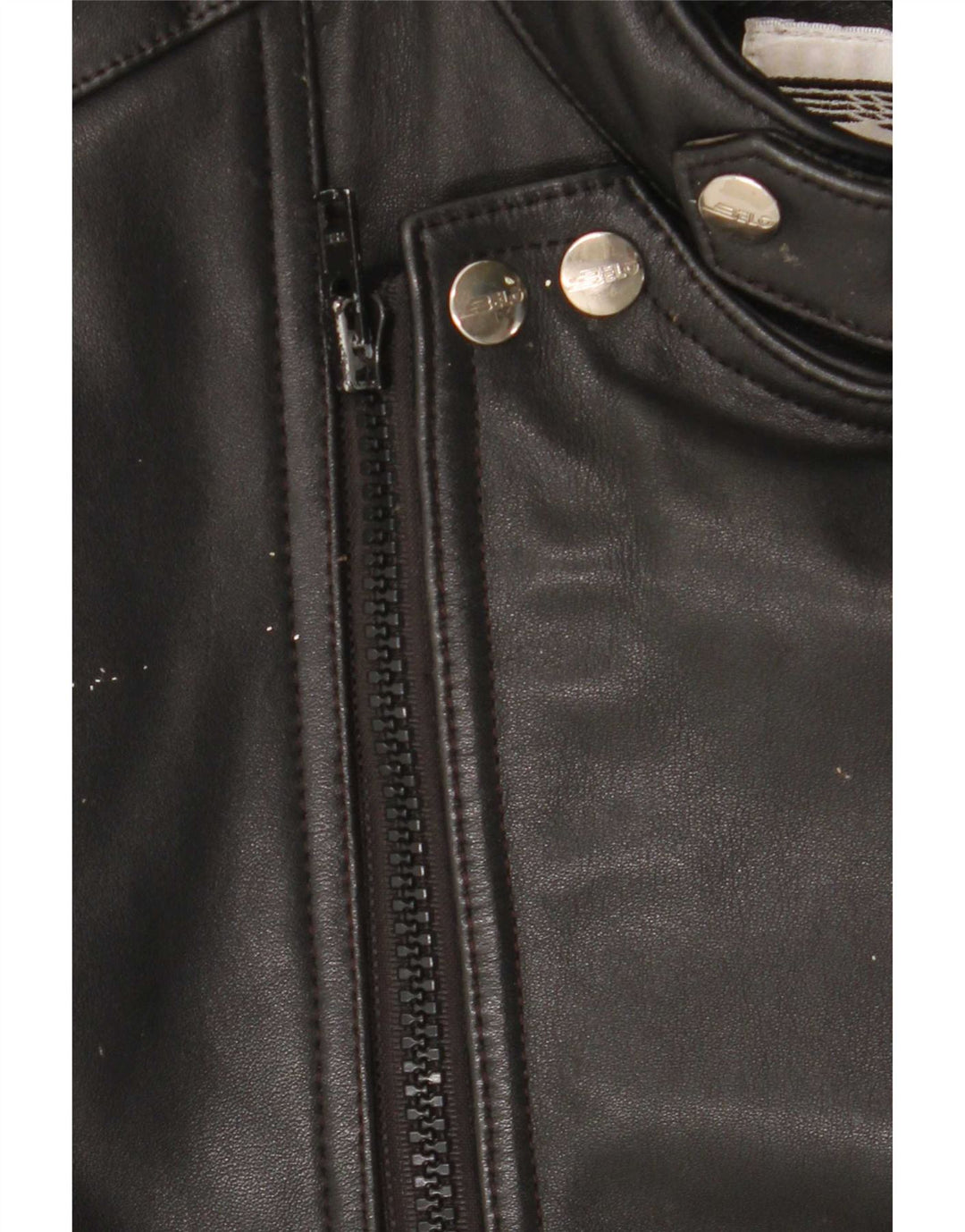 Belo Tours Jaqueta masculina de couro Racer EU 50 grande preta