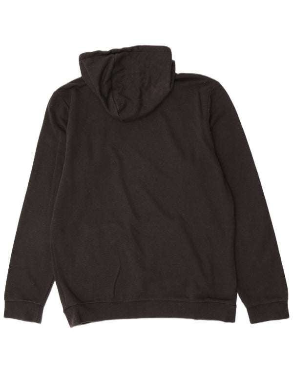 Adidas masculino gráfico moletom com capuz médio algodão preto
