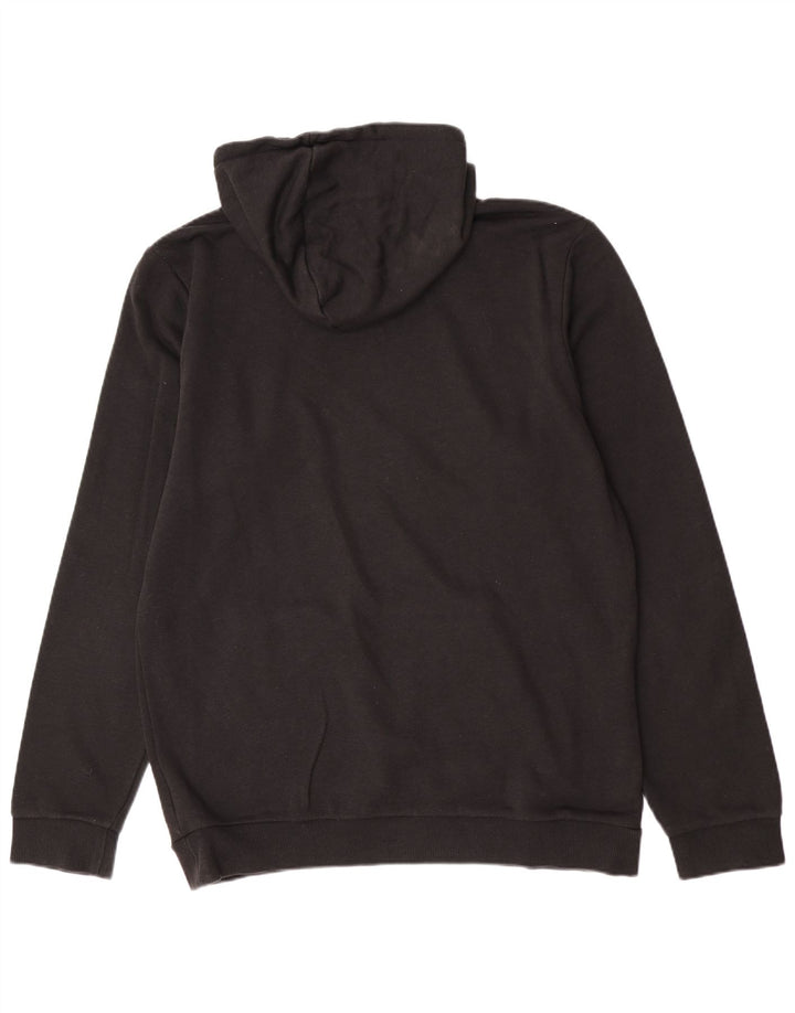 Adidas masculino gráfico moletom com capuz médio algodão preto