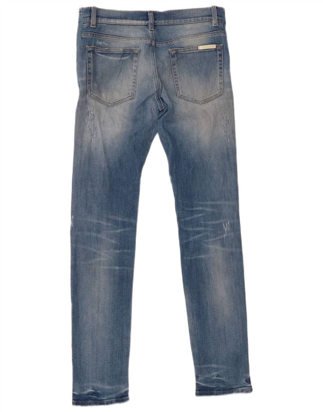 DOLCE & GABBANA Jeans Slim Feminino Distressed IT 44 Médio W30 L32 Azul