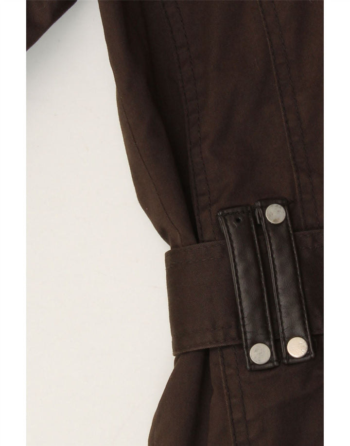 Jaqueta militar masculina Zara UK 38 algodão marrom médio