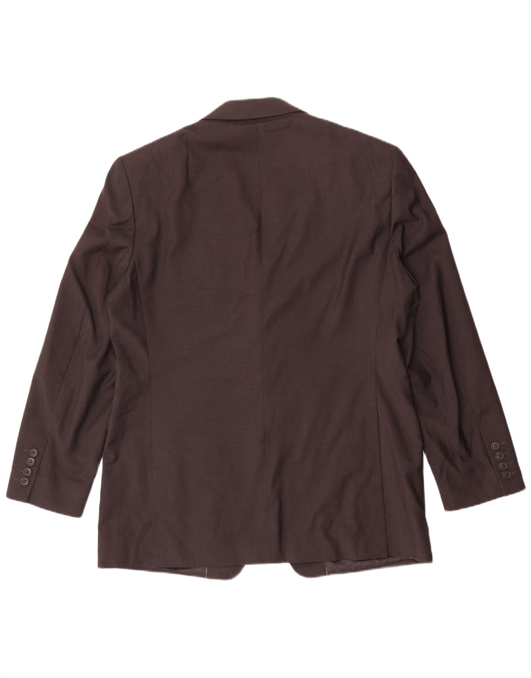 Jaqueta blazer masculina de 2 botões Marks & Spencer UK 42 grande marrom lã nova