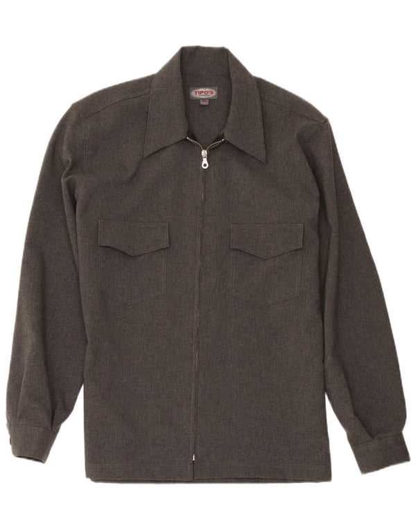 Camisa masculina Tipo'S XL cinza poliéster