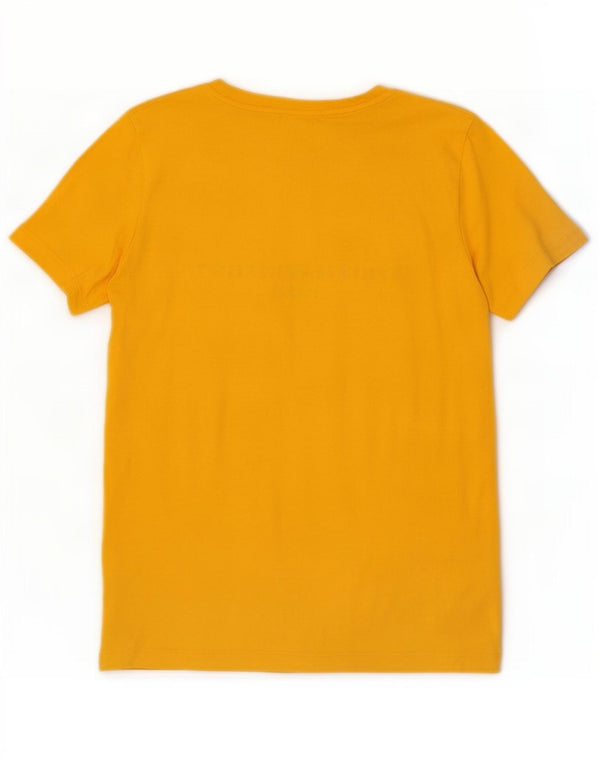 Camiseta feminina Tommy Hilfiger com estampa gráfica UK 6 XS algodão amarelo