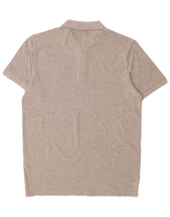 Camisa polo masculina Jack & Jones grande algodão cinza