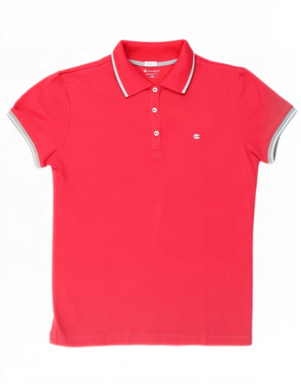 Camisa polo feminina Champion UK 18 XL algodão vermelho