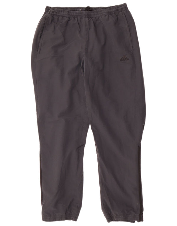 Calça de treino masculina Adidas Joggers grande poliéster azul marinho