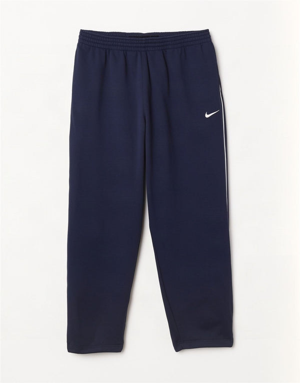 Calça de treino masculina Nike 4XL algodão azul marinho
